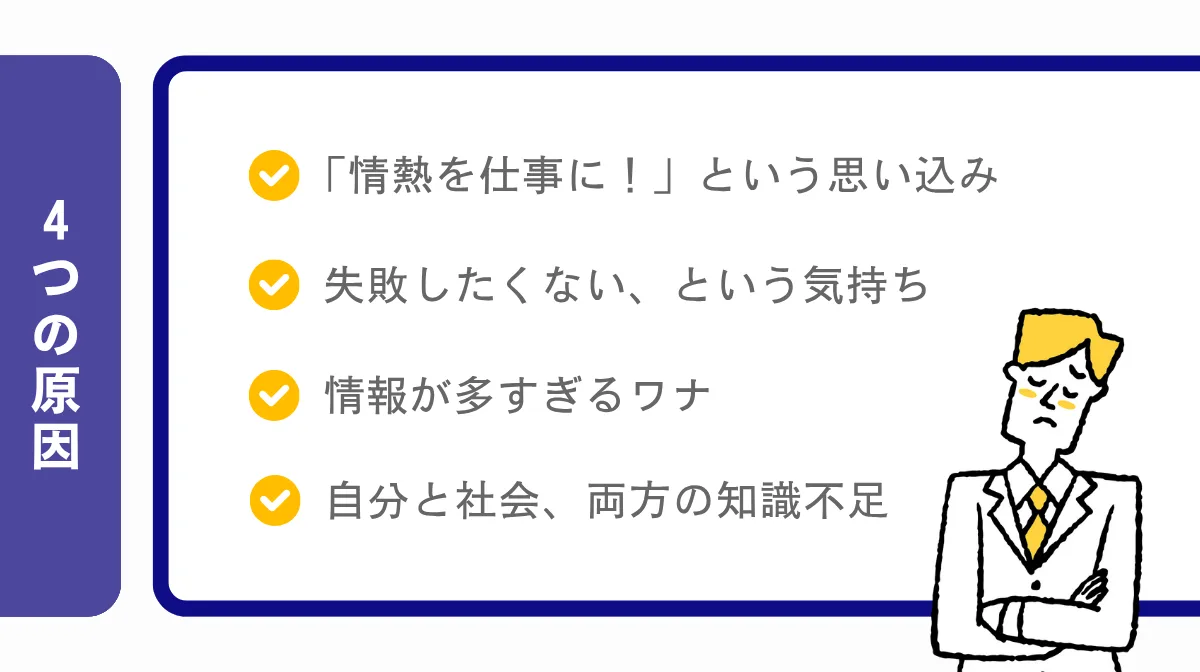 「やりたい仕事がわからない」を生み出す4つの理由