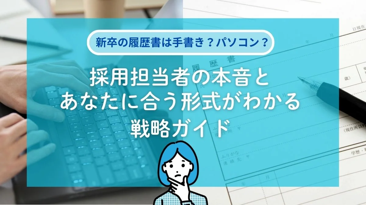 新卒の履歴書は手書き？パソコン？｜データを基に徹底解説！の画像