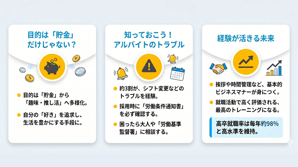 データで見る高校生のアルバイト事情