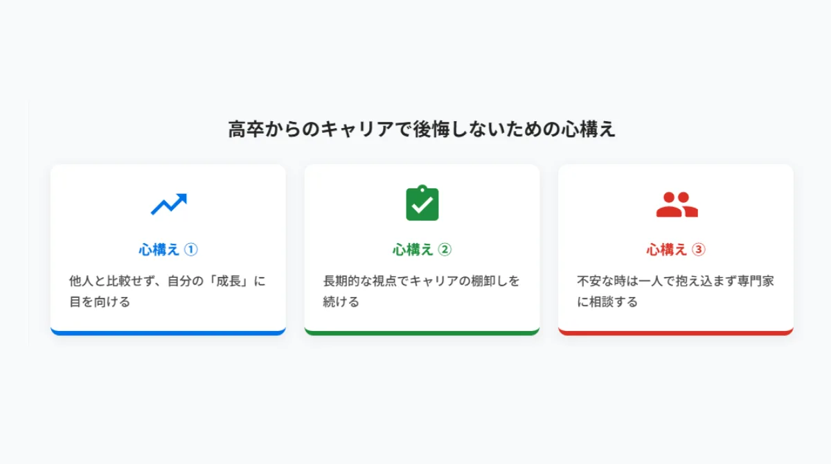 高卒からのキャリアで後悔しないための心構え