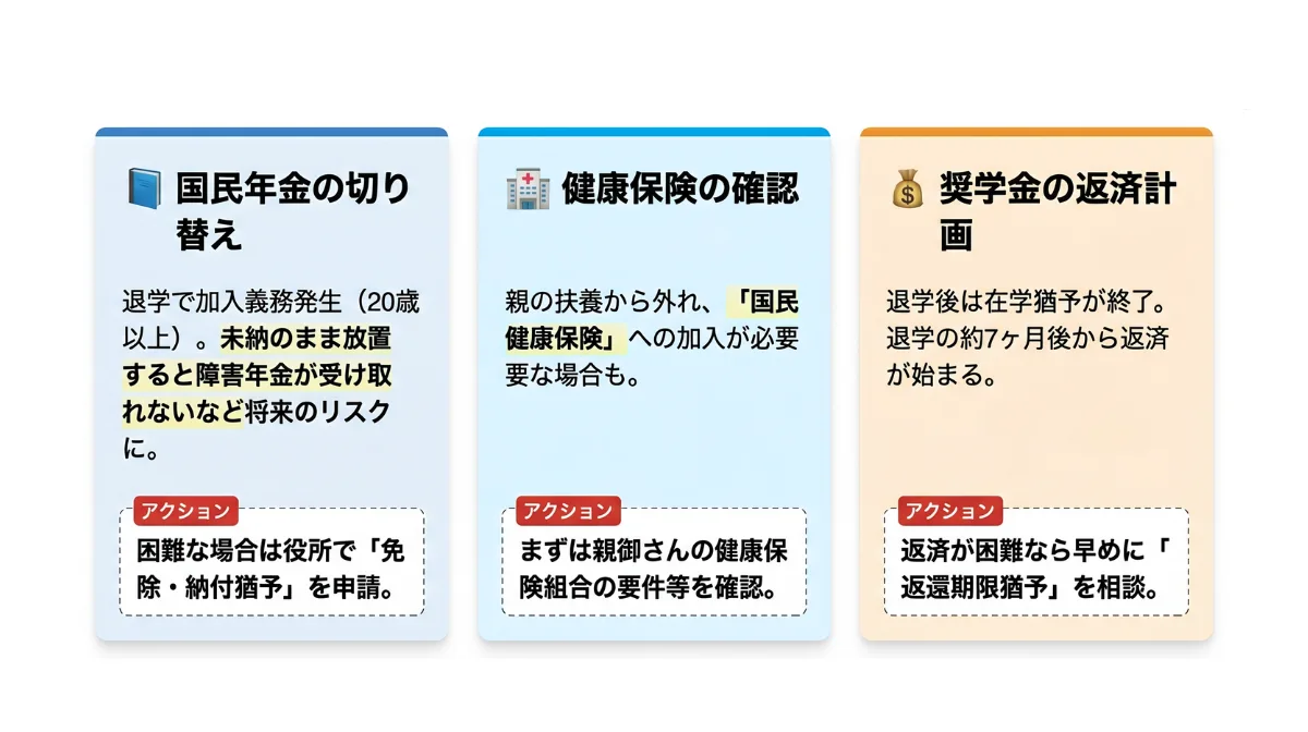 中退を決めたらすぐやるべき「お金と手続き」の話