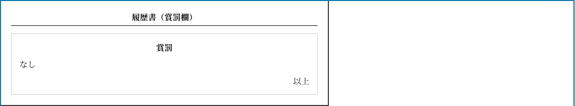 賞罰なし