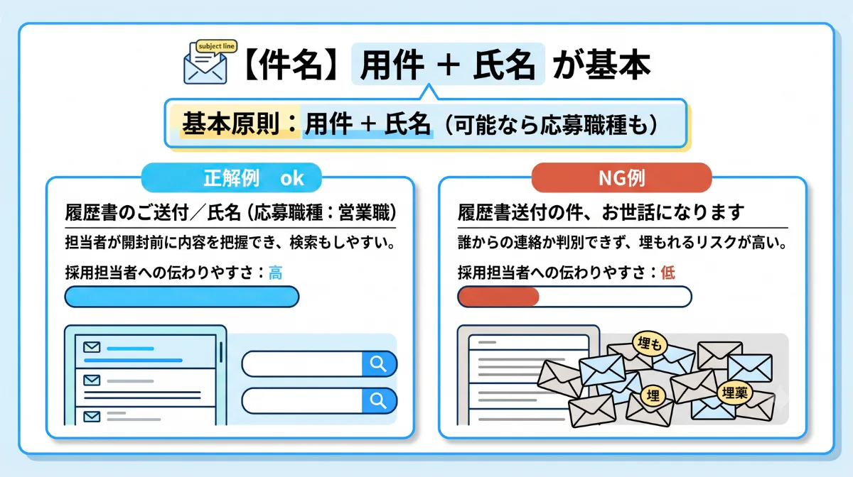 【件名】開封率を高める「用件＋氏名」の鉄則