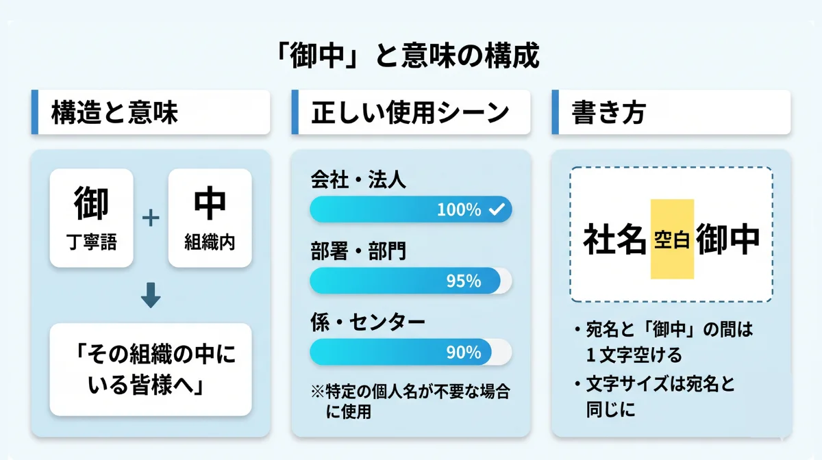 「御中(おんちゅう)」の正しい意味と使用ルール