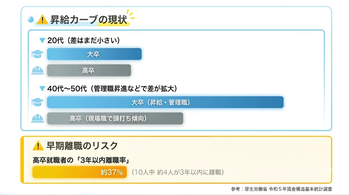 40代以降に差がつく？「昇給カーブ」という視点