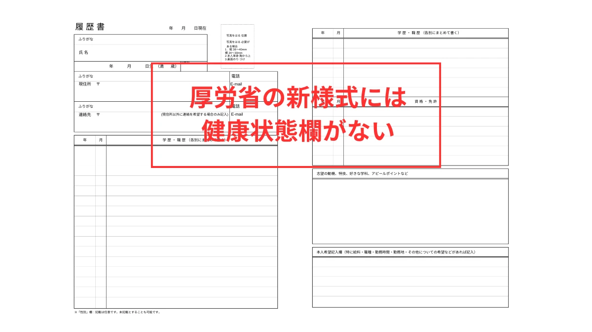 あえて「書かない」選択肢!厚労省の新様式とは