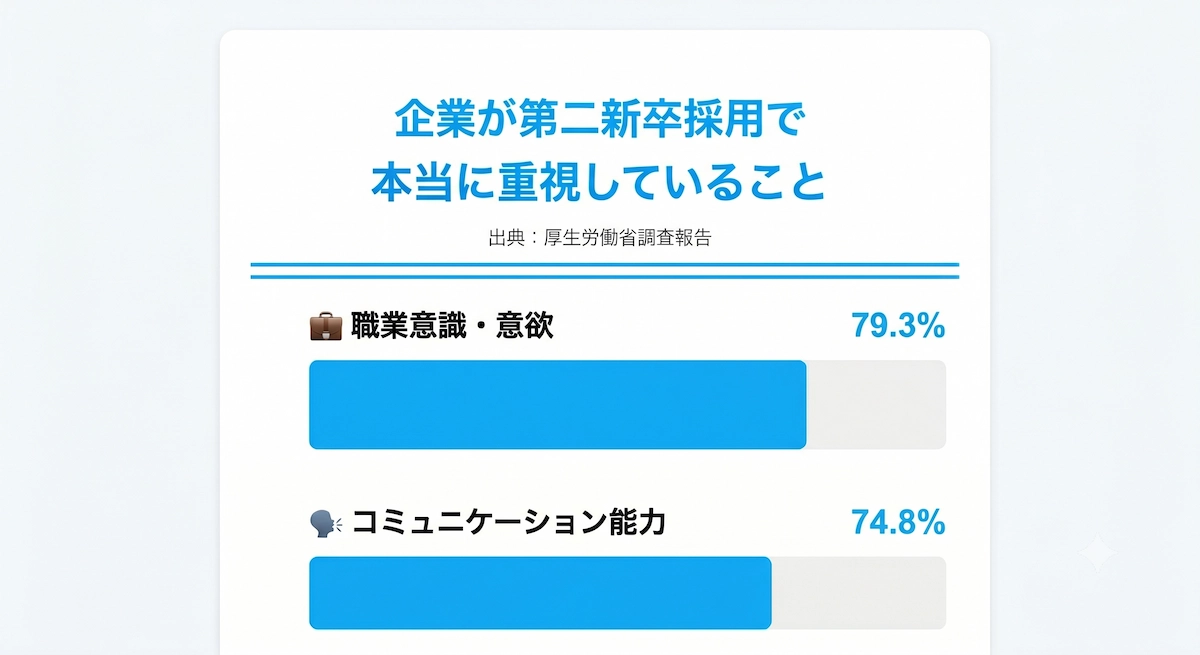 企業が第二新卒採用で本当に重視していること