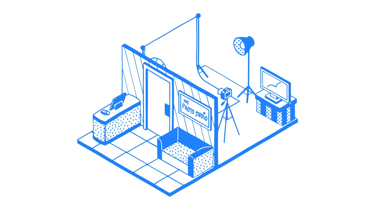 写真館で撮影データ