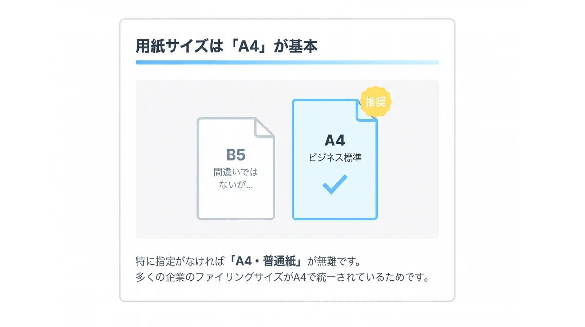 印刷時の用紙サイズは「A4」か「B5」か