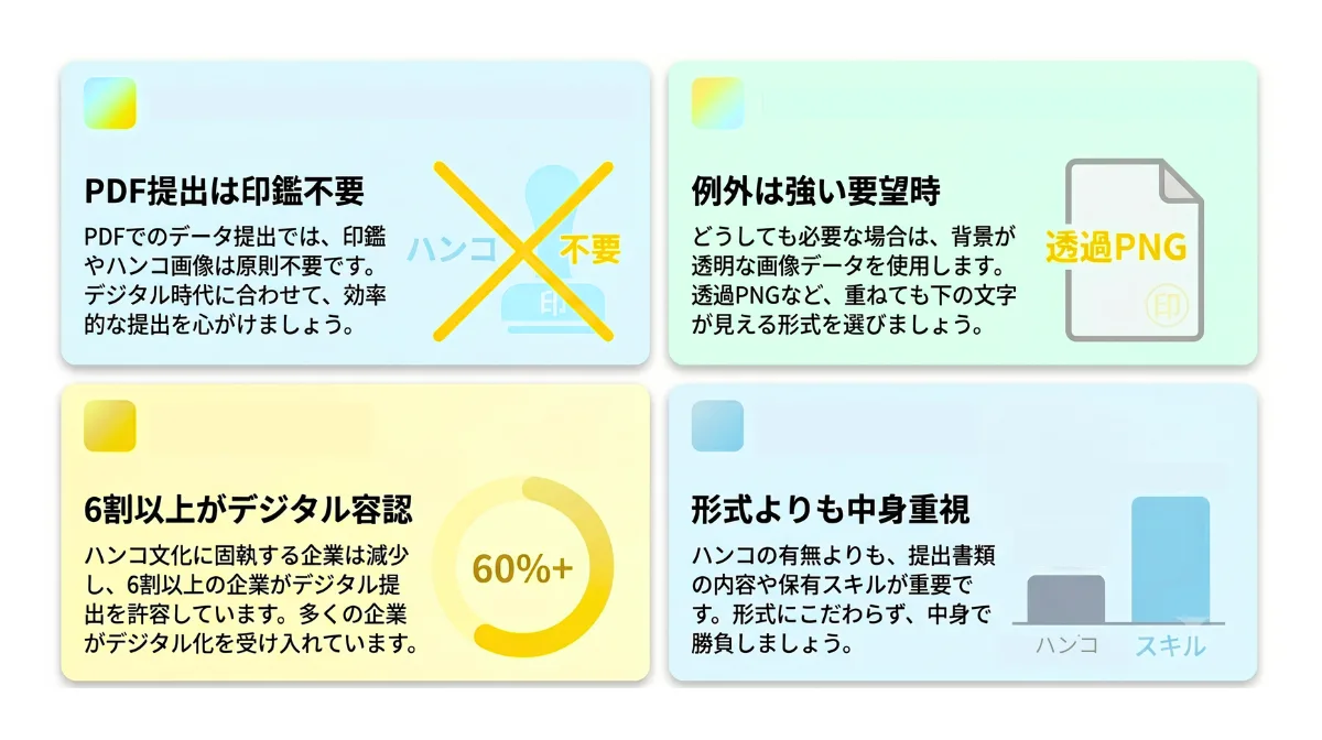 デジタル時代・DXにおける履歴書のハンコ事情
