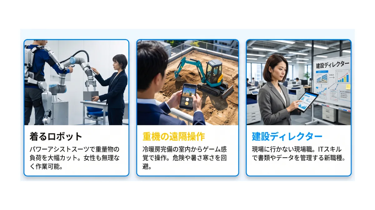 「力仕事」は減っている?テクノロジーによる負担軽減