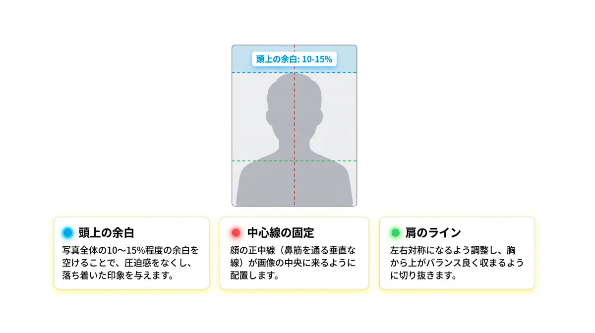 理想的なトリミングの3ポイント