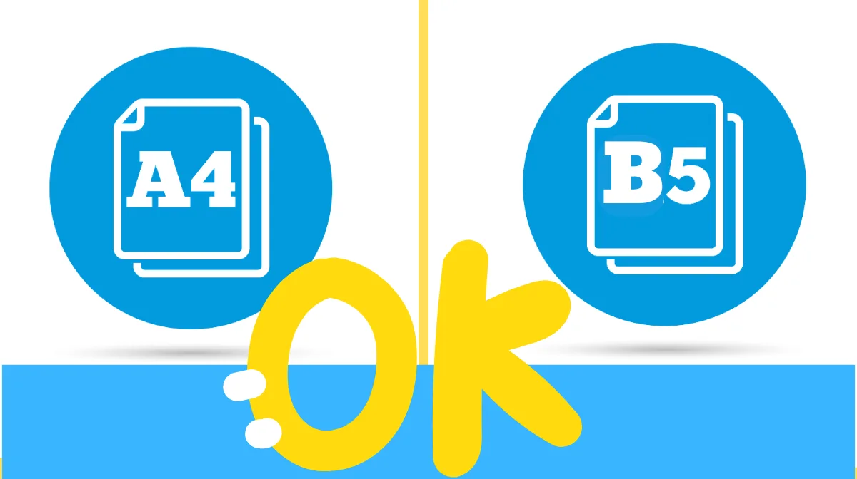 履歴書のサイズは「A4」「B5」どちらでも基本は問題なし