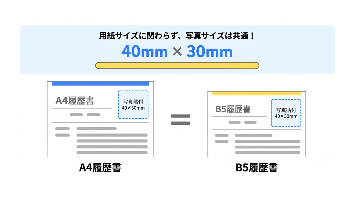 証明写真の寸法に関する共通規格
