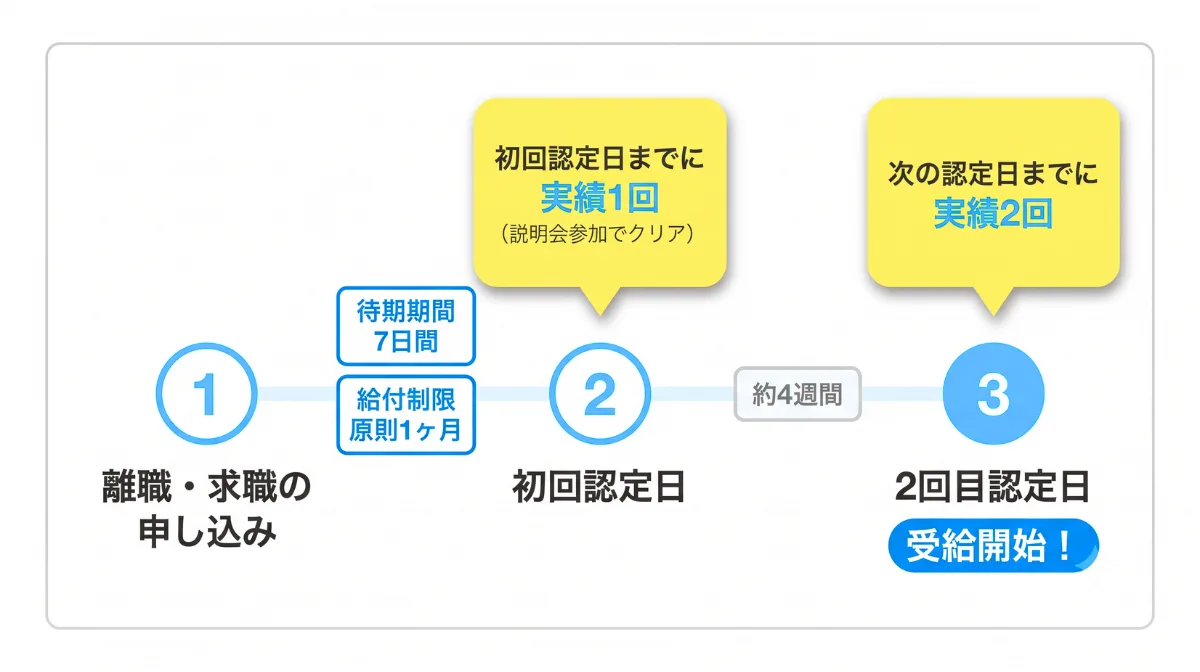 認定を受けるための絶対条件「求職活動実績」の作り方