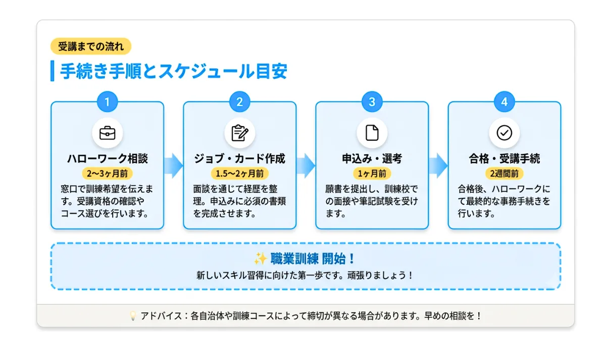 失敗しないための手続きの流れと申し込みのタイミング