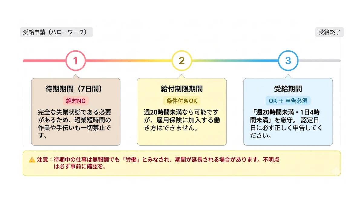 現在の状況で変わる！受給手続きのフェーズ別注意点