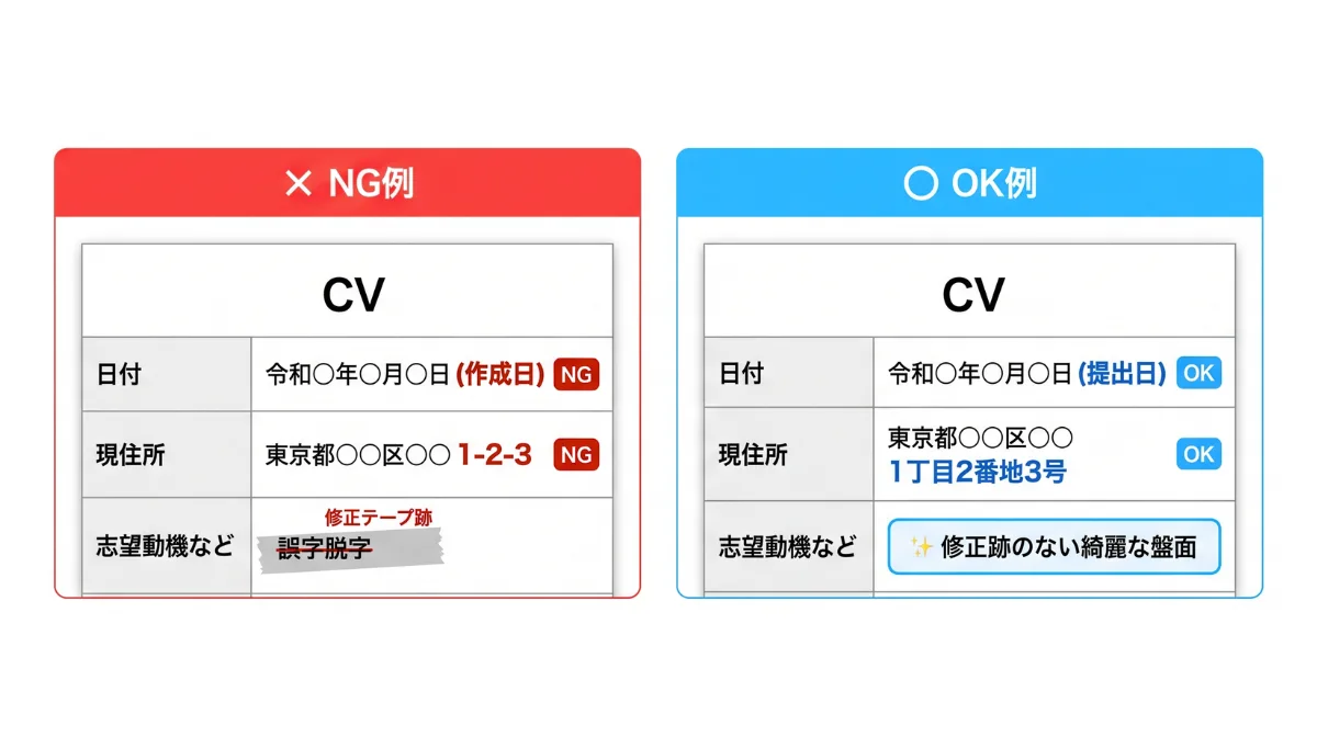 履歴書作成の基本ルール：形式的要件とミスの防ぎ方